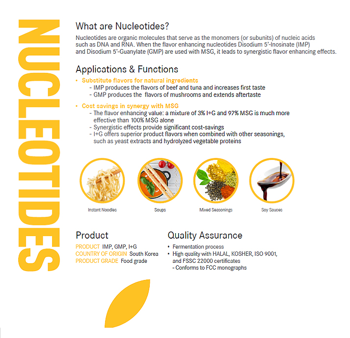Nucleotides Food ingredients BIO DAESANG